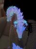 Vibrant 3d Printed Luminous Rainbow Dragon Art Piece Stylish Display Sculpture 30cm