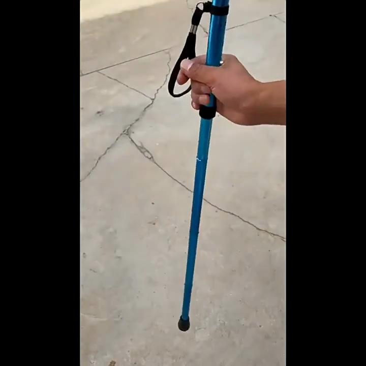 Składana laska ze stopu aluminium do pieszych wędrówek, alpinizmu, składana laska do chodzenia dla osób starszych, niepełnosprawnych, mężczyzn, kobiet