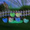 Adorable Resin Miniature Chicken Garden Decor Glow In The Dark Pastoral Style