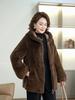 Middle-aged Women's Faux Fur Coat Winter Outerwears Hooded Elegant Thick Warm Fur Jackets for Women Clothes