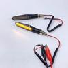 Super Bright 4PCS Motorcycle Indicators Flowing LED Turn Signal Lights 12V for Motorbike Scooter Quad Cruiser Off Road, Amber Yellow