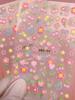 2025 New Summer Nail Sticker, Cute Macaron Design with Cherry Strawberry Patterns Ins Style Nail Art Decals