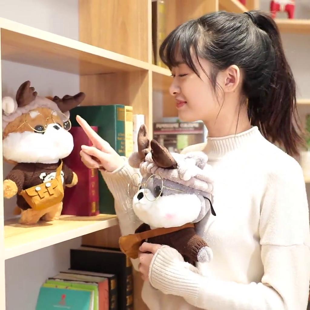 Internet Celebrity Shiba Inu Doll Husky Plush Toy Puppy Doll Pillow Cute Rag Doll Girl Birthday Gift