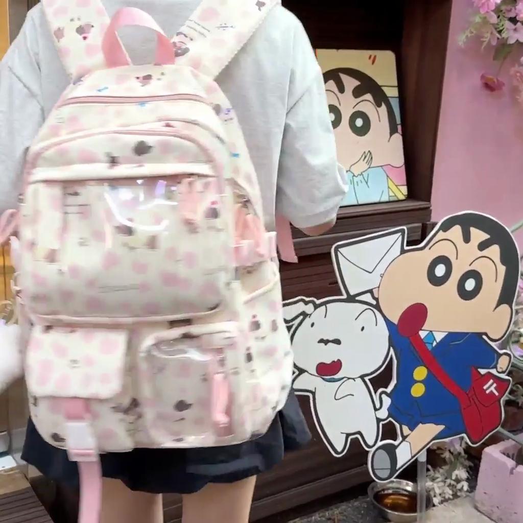 Puppy Printed Schoolbag Junior High School Students Lightweight Backpack Women's Cartoon Backpack