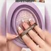 Makeup Brush Cleaner Set Beauty Egg Cleaning Magic Folding Silicone Scrubber Bowl Powder Puffs