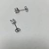 6.5mm Four Prong Moissanite Stud Earrings S925 Sterling Silver  D VVS1 Fine Jewelry  For Men Women