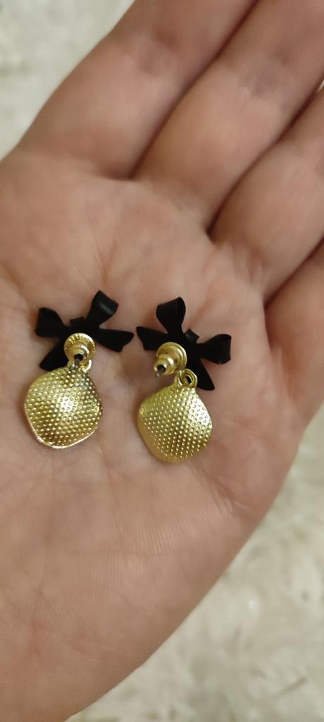 Orecchini Pendenti Con Fiocco Nero E Cristalli – Goccia In Zirconia Cubica, Vintage Per Donne