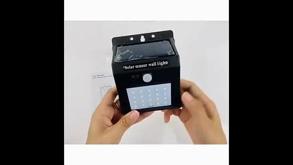 IP45 Waterproof Solar Outdoor Lights Motion Sensor Security Lamp 3 Lighting Modes for Garden Fence Garage Yard Path