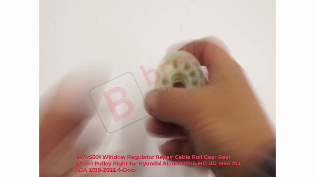 BWR5601 Window Regulator Repair Cable Roll Gear Reel Wheel Pulley Right for Hyundai Elantra MK5 MD UD MK6 AD 2010-2022 4-Door