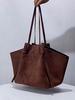 Sac fourre-tout vintage en daim pour femmes Décontracté Grande capacité Sac à main à bandoulière Poignée supérieure Voyage Shopper Féminin Bolso