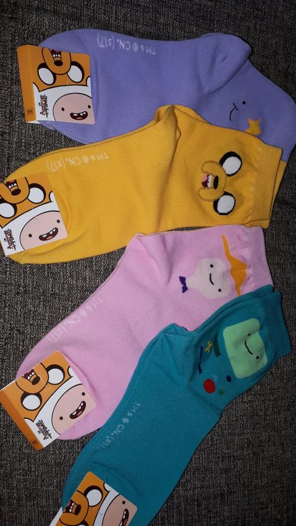 Lot De 3 Paires De Chaussettes Adventure Time Homme, Personnages Jake Finn BMO, Mi-mollet