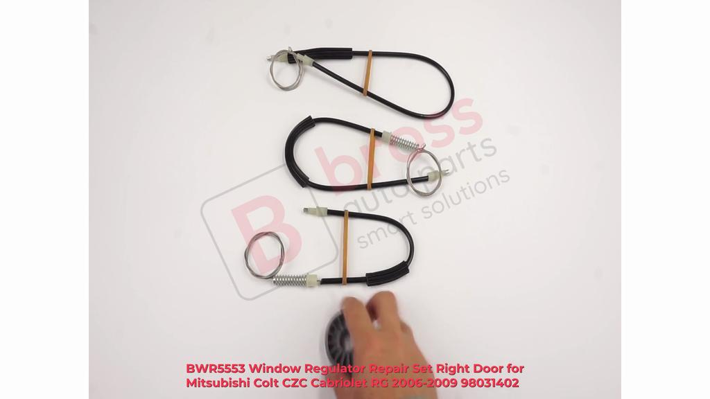BWR5553 Window Regulator Repair Set Right Door for Mitsubishi Colt CZC Cabriolet RG 2006-2009 98031402