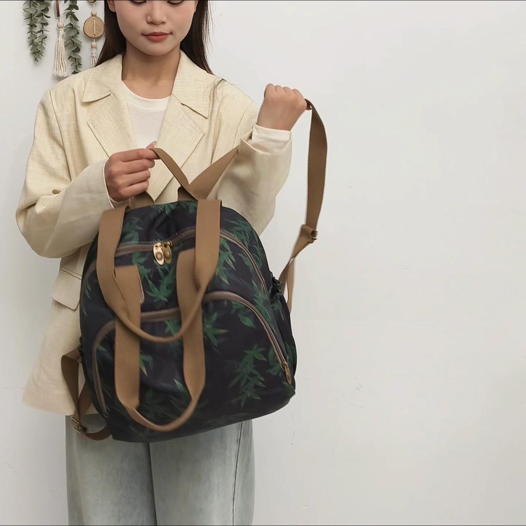 Women's Backpack Printed Large Capacity Travel Bag