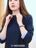 2025 Herbst und Winter Neues DeRong Damen-T-Shirt Halbrollkragen Patchwork Fake Zweiteiler Damen Unterhemd Warmes Oberteil