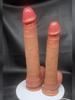 Dildo – 11.81" Sliding Foreskin Realistic Dildo, Double-Layer Liquid Silicone with Strong Suction Cup, G-Spot & Anal Stimulation for Men & Women