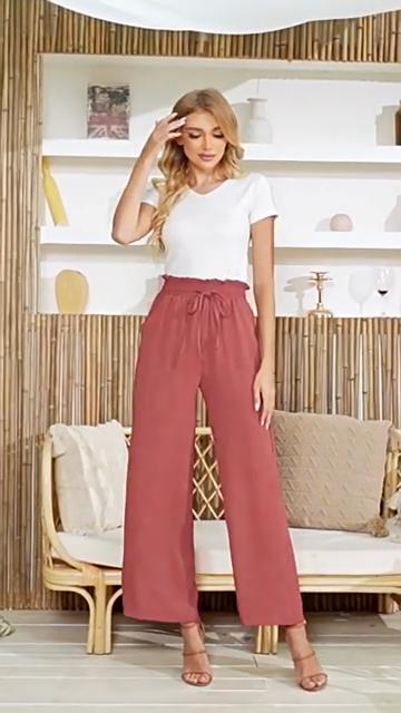Four Season Casual and Comfortable Wide Leg Loose Casual and Fashionable Pants