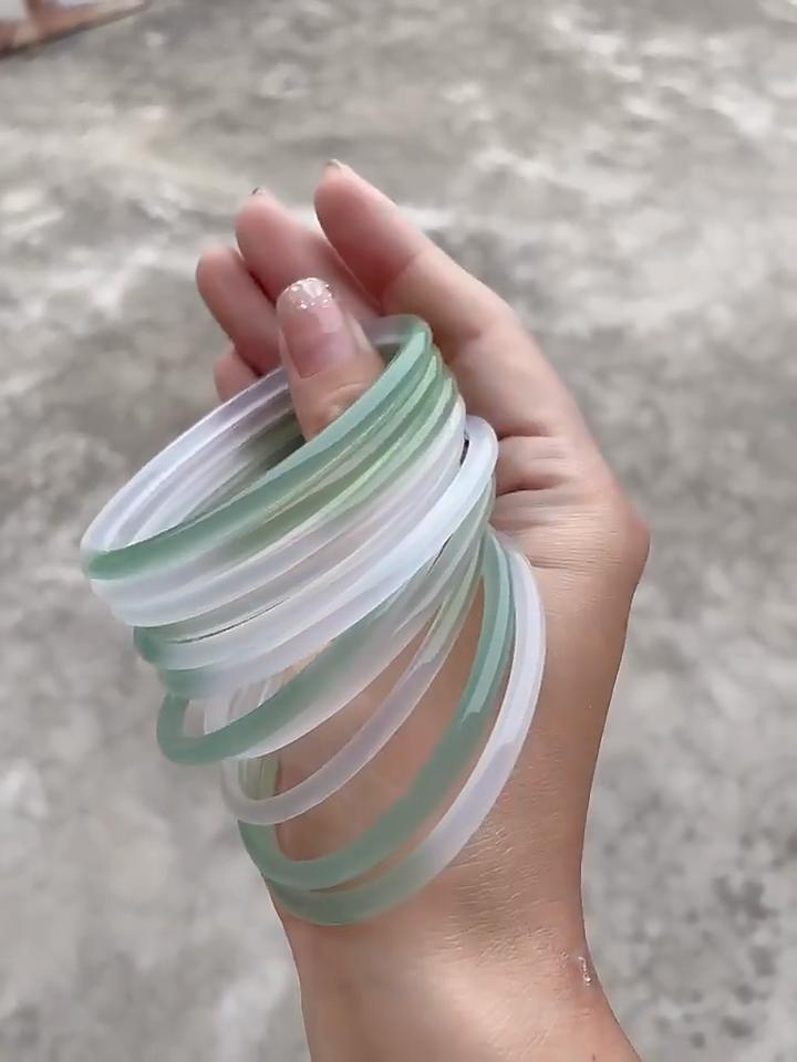 1 bracelet en jade naturel à la mode, breloque en jade, cadeau pour femme