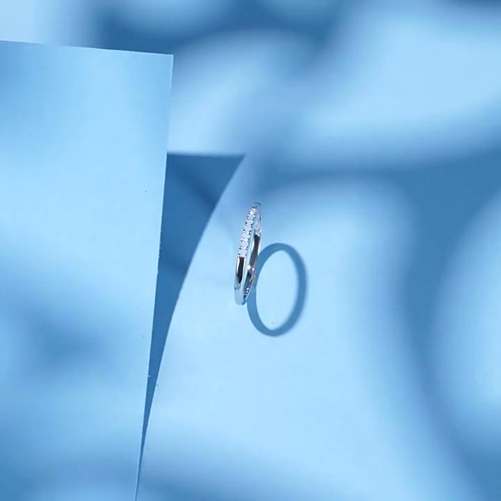 Tancise Classic 925 Sterling Silver Cyrkon Ring Ladies Biżuteria Obietnica ślubna Prezent