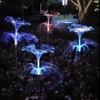LED Solar Jellyfish Garden Lights Outdoor Waterproof Christmas Ornaments Yard Balcony Lawn Decoration Solar Powered Flowers Lamp