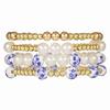 China Style Blue And White Ceramic Pearl Bead Bracelet Handmade Multilayer Womens Fashion Jewelry For Gift