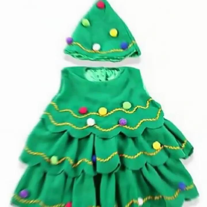 Kostium Choinki dla Dzieci i Dorosłych Autentyczny Pasiasty Strój do Cosplay