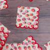 SCIONE Red Strawberry Printed Trim Cocktail Paper Tissue Bar Party Paper Party Atmosphere Flower Paper Tissue