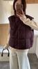 Fashion Winter Women Vests Stand Collar Thick Warm Sleeveless Parka Woman Loose Short Outerwear