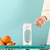 15,22 Oz oppladbar miniblender] Bærbar USB oppladbar minimikser og juicepresse - 3 moduser, digital skjerm, 6/12 blader, sikkerhetslås