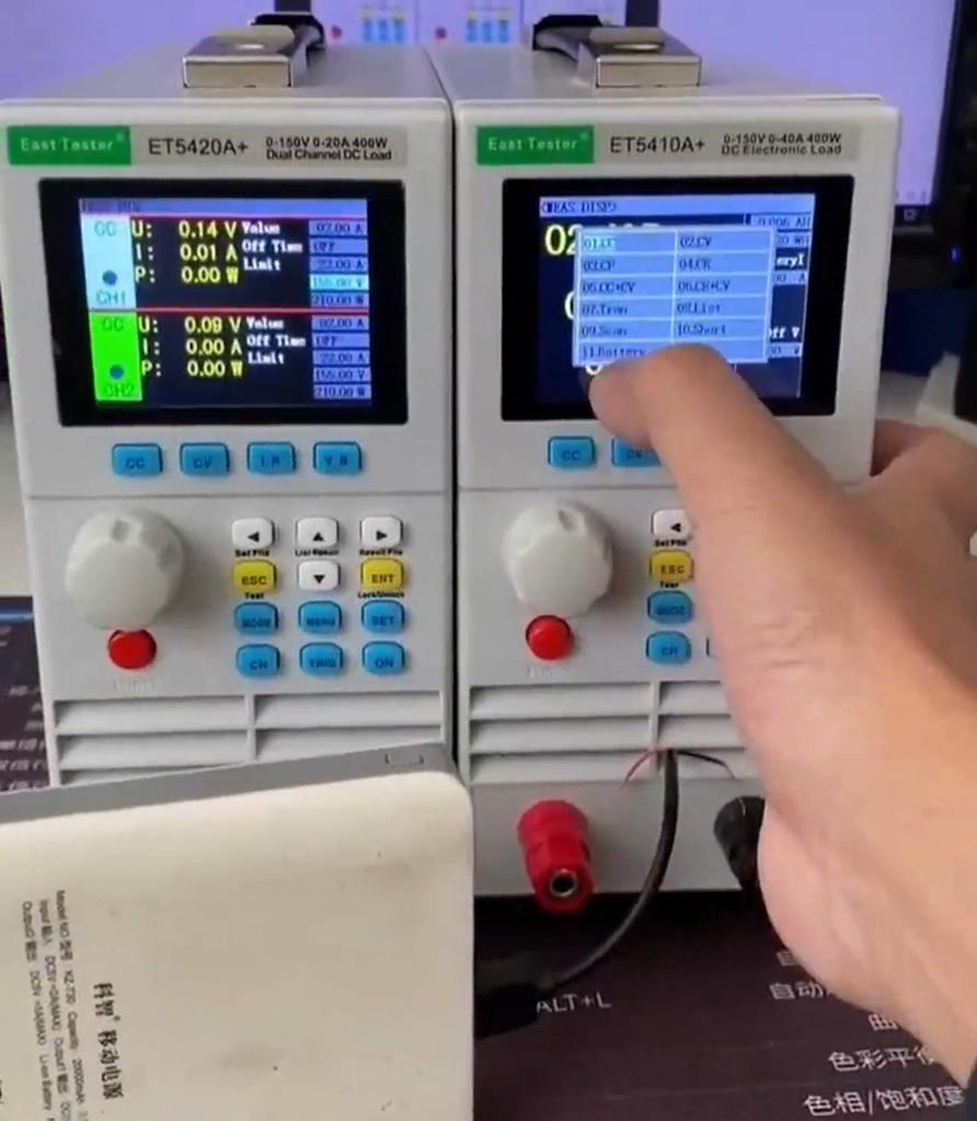 ET5410 ET5420 DC Electronic Load Tester 400W Battery Capacitor Tester Single/Dual Channel Programmable DC LOAD 150V/500W 40A