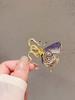 Embroidered Brooch Snake Butterfly Shape Pin with Dazzling Rhinestones Inlay Suits Coats Sweaters Badge Commuting Dating Accessory