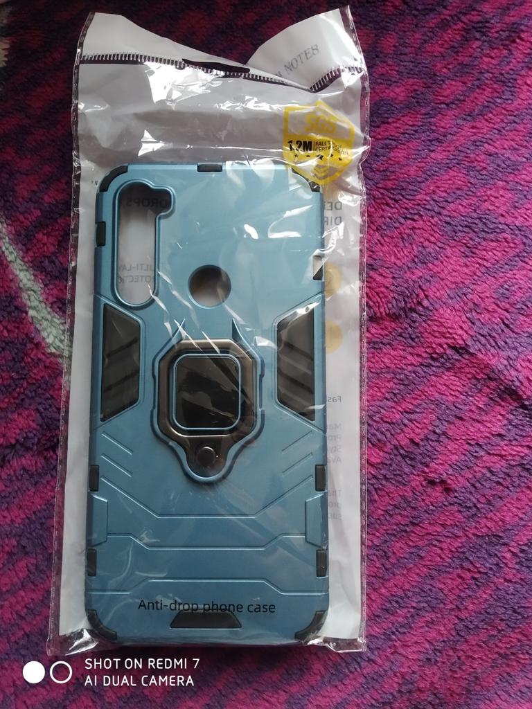 Compatibile con Xiaomi Mi 8 Cover Custodia Armor Anello Cavalletto