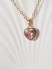 Heart Pendant Necklace for Women New Fashion Golden Stainless Steel Clavicle Chain Wedding Party Daily Wear Jewelry Accessories