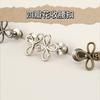 Clover Waist Button Fastener Adjustable Metal Jeans Buttons - Tighteners for Loose Denim, Instant No-Sew for Denim Trousers