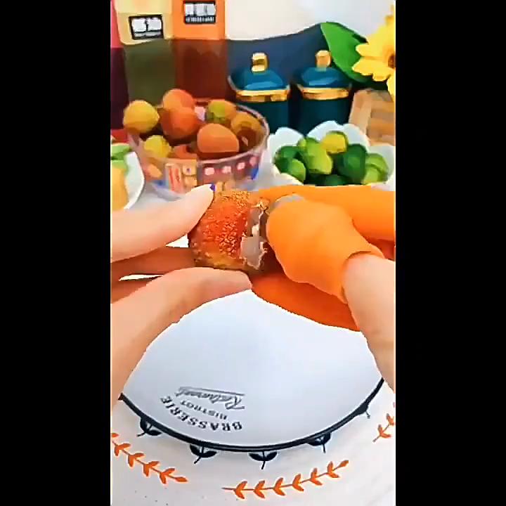 Cuțit din silicon pentru degetul mare Protector pentru degete Unelte de tăiere Cuțit de recoltat legume Ciupirea lamei plantelor Foarfece Mănuși de grădină