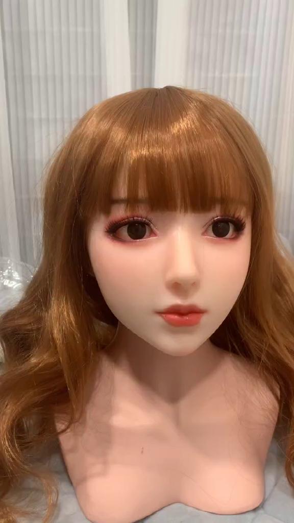 W028 Solid Dolls TPE-hode kan brukes til oralsex Flere hodeformer er tilgjengelige for permanente utsøkte hodeformer