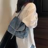 Vintage Denim Bag Women's Large Capacity Shoulder Bag Commuter Tote Bag