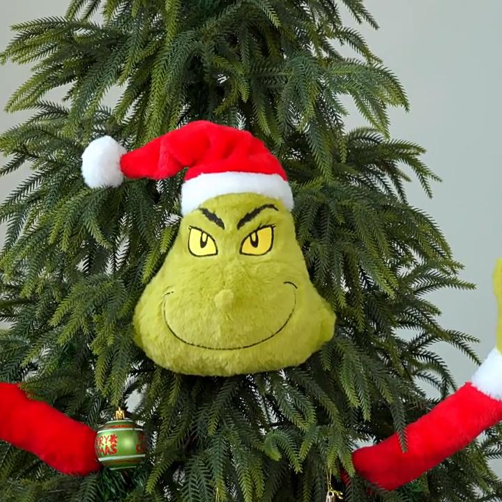 Christmas Grinch Plush Figurine With Plush Finish For Festive Home Decor And Gifts