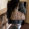 Women's Shoulder Bag Solid Color Large Capacity Travel Commuter Tote Bag