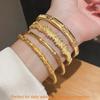 Copper Flower Bracelet With Plated Zirconia For Vintage Elegant Hand Jewelry