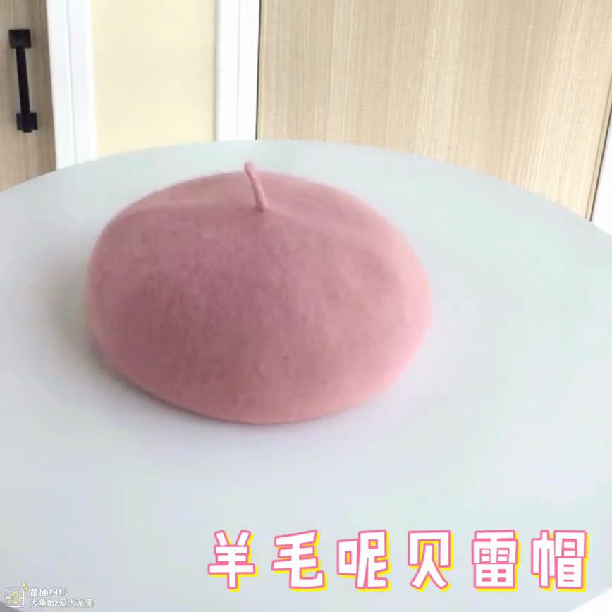 autumn and winter Korean wool beret, women's retro woolen casual painter hat, Japanese simple bud hat