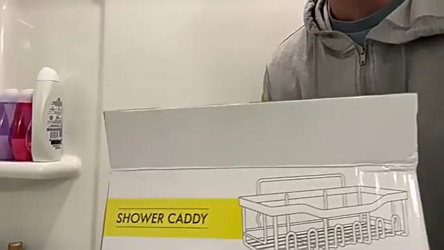 Large Capacity Durable Rustproof Stainless Steel Bathroom Wall Storage Shower Basket