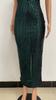 Women's Sleeveless French Dress with Slit Sequin Evening Gown