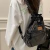 Stor Kapacitet Denim Ryggsäck Multifunktionell Bröstväska Dam Axel Crossbody Väska