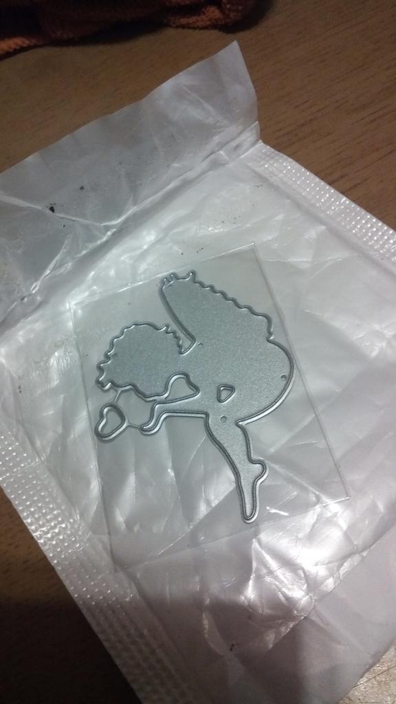 Fustelle in metallo a forma di angelo, stencil per album di