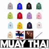 Muay Thai Kick Boxing UFFC MMA Pull Over Jacket Sweatshirt Hoodies Men Women Kid Unisex Long Sleeve Print Sport Gym Fitness Workout