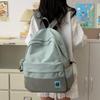 Student Schoolbag Female Large Capacity Backpack Color Block Girls Backpack