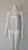 Women Sequins Decor Vest Tops Low O-Neck Sleeveless Suspender Vest Solid Color Shiny Nightclub Party Blouse