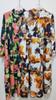 XITAO Print Long Sleeve Dress Patchwork Single Breasted Stand Collar Pullover Loose DMJ3615