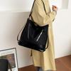 Women's Fashion Shoulder Bag with Dual Zip Pockets – Color Block Tote for Daily Use, Work, and Casual Outings