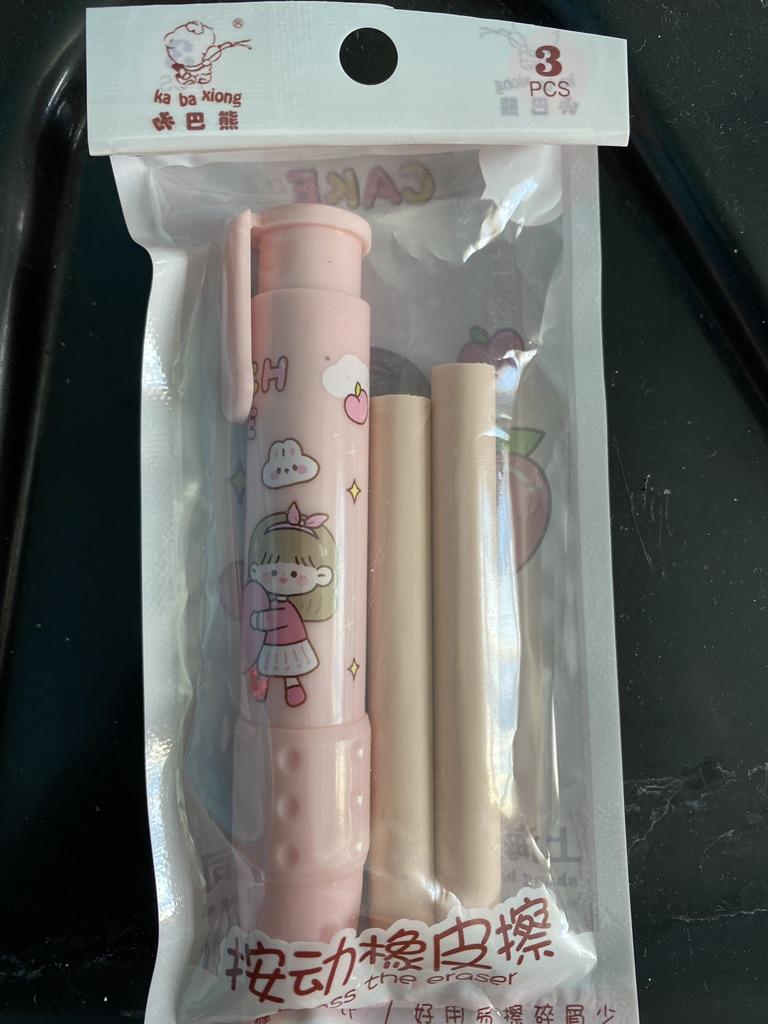 5 Gomme A Matita Retrattili Scorrevoli, Multicolore, Con Manicotto In Plastica, Per Ufficio, Scuola E Disegno Artistico